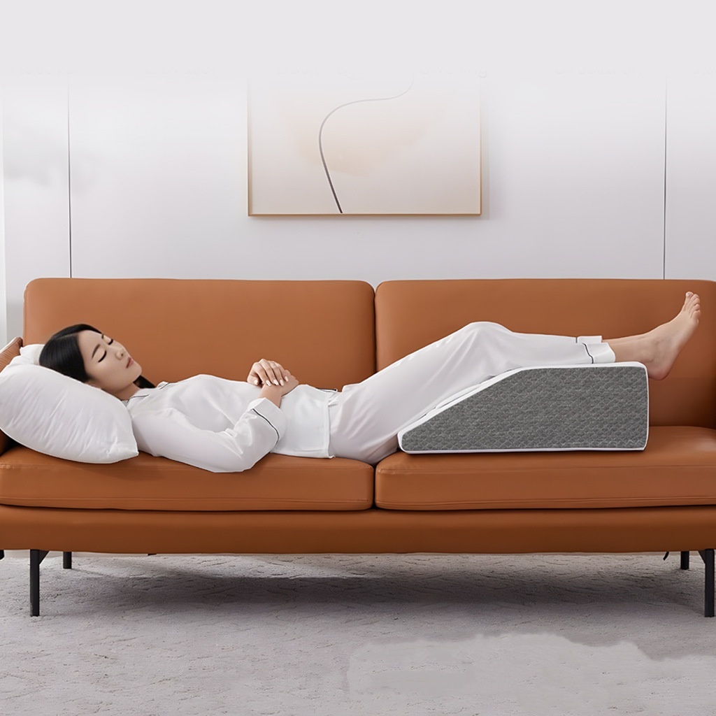 ErgoWellnessâ„¢ Ergonomic Leg Elevation Wedge Pillow for Back & Hip Relief