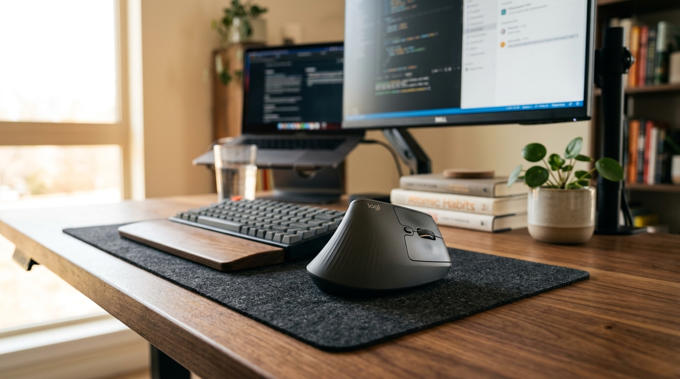 If you spend hours clicking and scrolling every day, you might have noticed a dull ache in your wrist or forearm. This discomfort is often the first sign of Repetitive Strain Injury (RSI) or Carpal Tunnel Syndrome. The solution? A vertical ergonomic mouse.